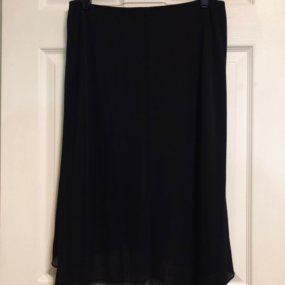 Black High Low Skirt Sz L (B14) - Picture 3 of 5
